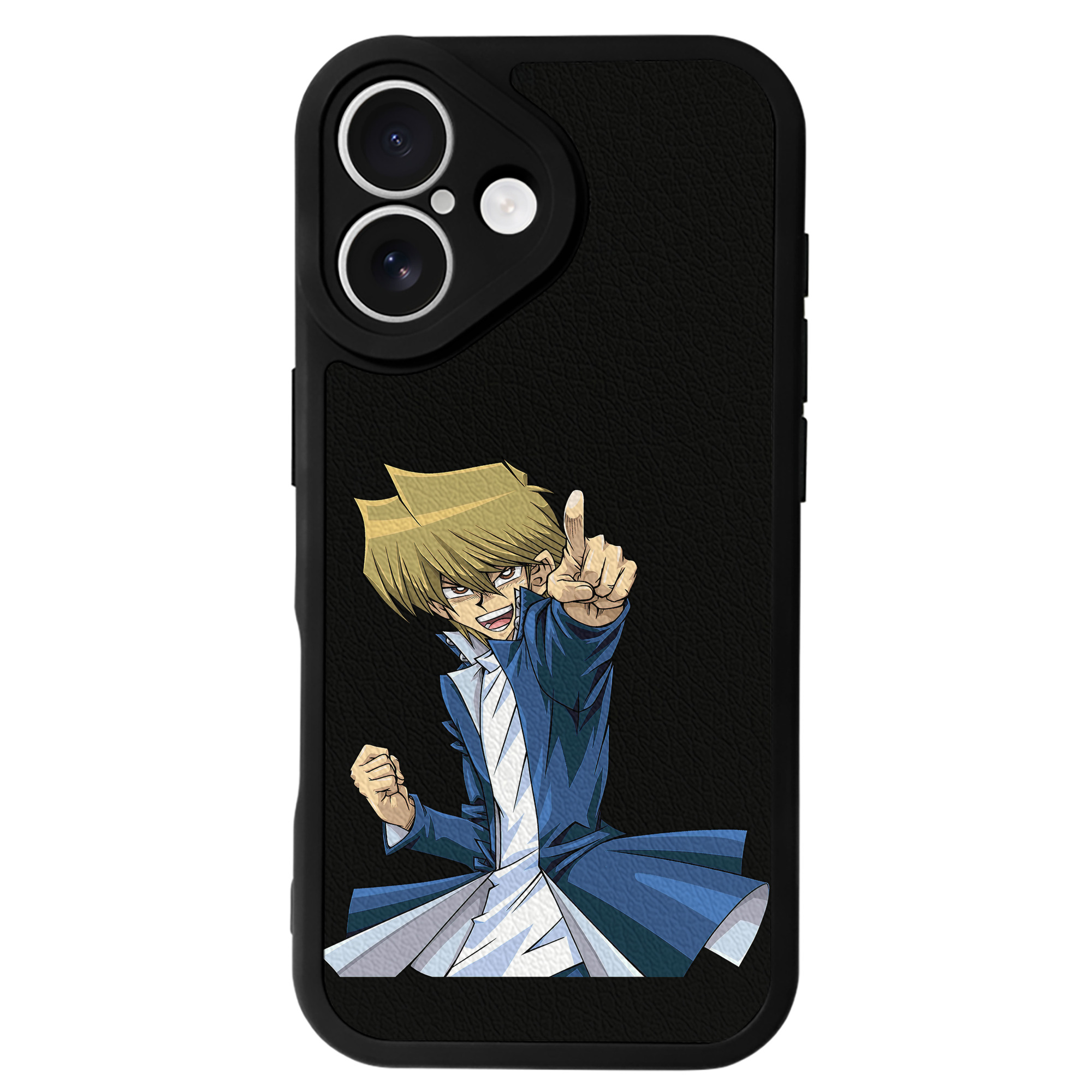 （画像用） 遊☆戯☆王 Yu-Gi-Oh! 【iPhone 16シリーズ対応】シリコンスマホケース（レザー調） 材質：シリコン
